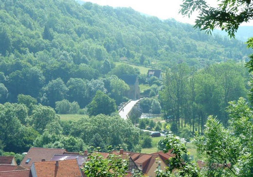 Historische Br&uuml;cke mit Liborius-Kapelle