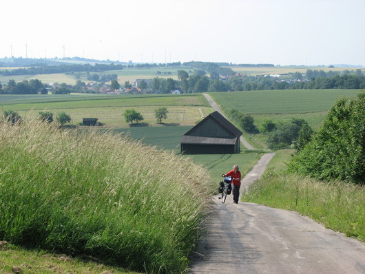 Anstieg zur Donatus-Kapelle