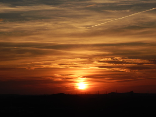Sonnenuntergang von der Halde Rheinelbe