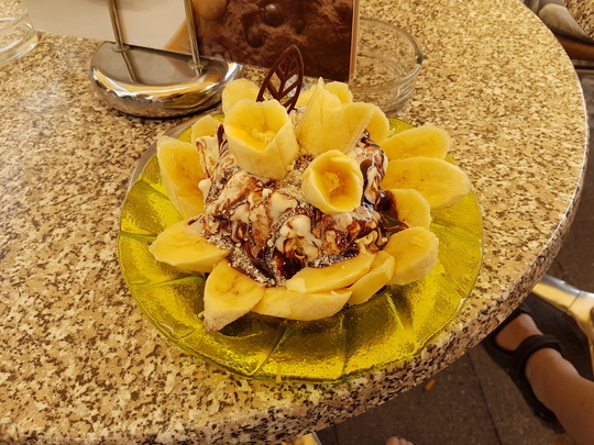 Bananen-Spaghetti-Eis