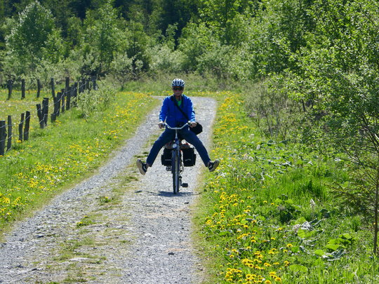 Werner auf dem Ruhrtal-Radweg