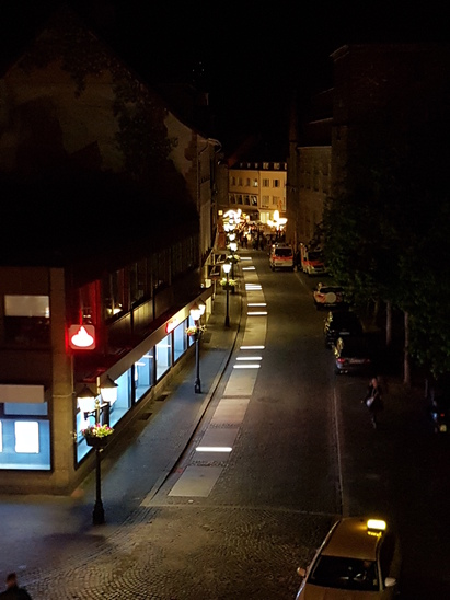 Beleuchteter Welterbe-Weg