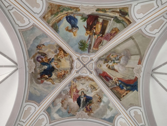 Deckenbemalung Licht am Weg-Kirche