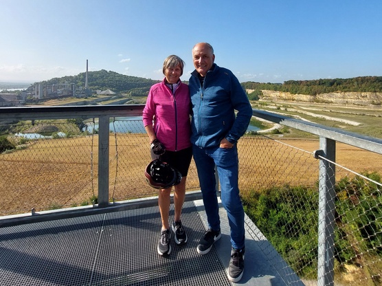 Michaela und Otto auf dem Skywalk Michaela und Otto auf dem Skywalk