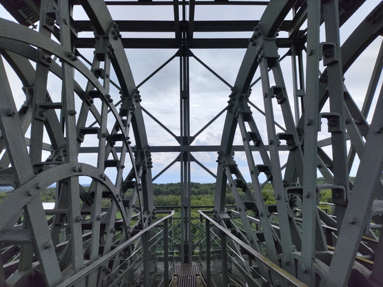 Auf dem Förderturm Auf dem Förderturm