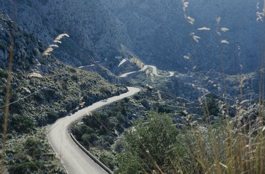 Die Serpentinen nach Sa Calobra